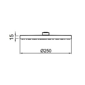 Верхний душ Webert SHOWER SET AC1011015PVC хром купить в интернет-магазине сантехники Sanbest