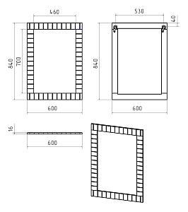 Зеркало Misty GLOSTER 60x84 графит в ванную от интернет-магазине сантехники Sanbest