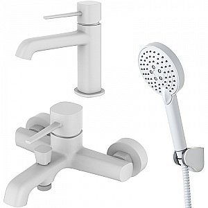 Набор смесителей Orange Karl M05-311w белый купить в интернет-магазине сантехники Sanbest