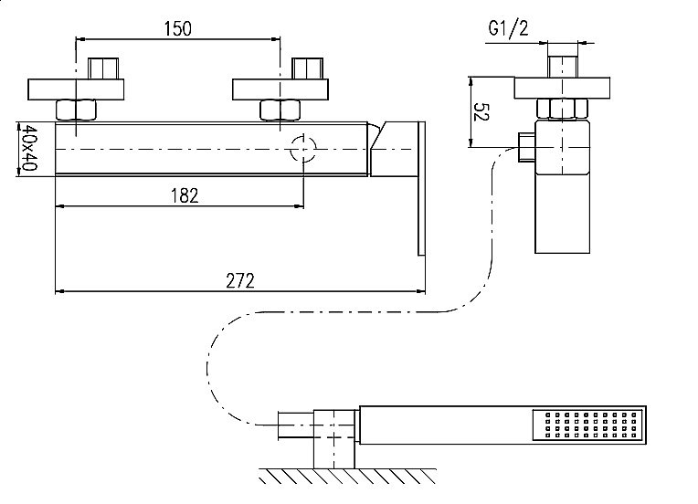 Смеситель для душа RAV-Slezak LOIRA LR580.5/1Z золото купить в интернет-магазине сантехники Sanbest