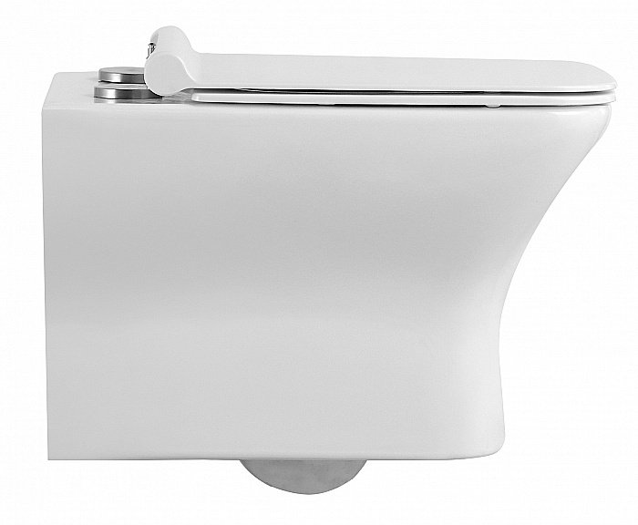 Унитаз подвесной Agger AT02100 безободковый, с крышкой микролифт купить в интернет-магазине Sanbest