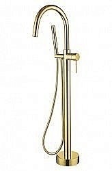 Смеситель напольный для ванны Boheme Uno  GOLD 469-G  купить в интернет-магазине сантехники Sanbest