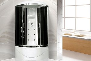 Душевая кабина Royal Bath RB90BK3-BT-CH 90x90 профиль хром/стекло прозрачное купить в интернет-магазине Sanbest