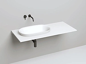 Раковина врезная сверху столешницы Salini MAREA 01 1802201M 64,5 из искусственного камня S-Stone, белая матовая купить в интернет-магазине Sanbest