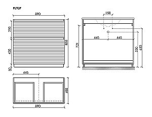 Тумба с раковиной Sancos FOLK Floor FL90FW/CN7002MB 90 Bianco для ванной в интернет-магазине Sanbest