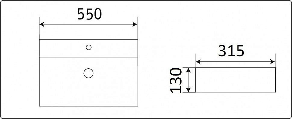 Раковина Ceramalux N 55 7836 белая купить в интернет-магазине Sanbest