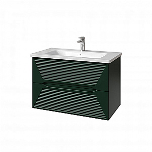 Тумба с раковиной Caprigo Modo-Terza 80 с интегрированной ручкой, цвет на выбор/эмаль для ванной в интернет-магазине Sanbest