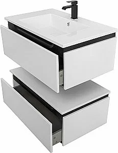 Нижняя тумба Cezares SLIDER-800-1C-PI-BO белый для ванной в интернет-магазине сантехники Sanbest