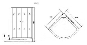Душевая кабина Grossman Classic GR270 100x100 купить в интернет-магазине Sanbest