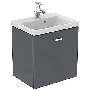 Тумба с раковиной Ideal Standard Connect Space E0312KR 50 глянцевый серый для ванной в интернет-магазине Sanbest