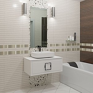 Тумба с раковиной LA FENICE Cubo Bianca 100 белая, столешница белая/ручка черная для ванной в интернет-магазине Sanbest