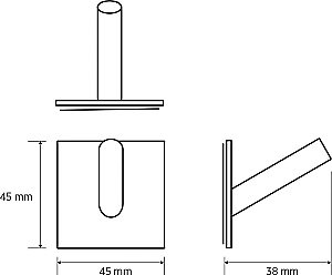 Крючок Bemeta EASY 163106260 черный матовый купить в интернет-магазине сантехники Sanbest