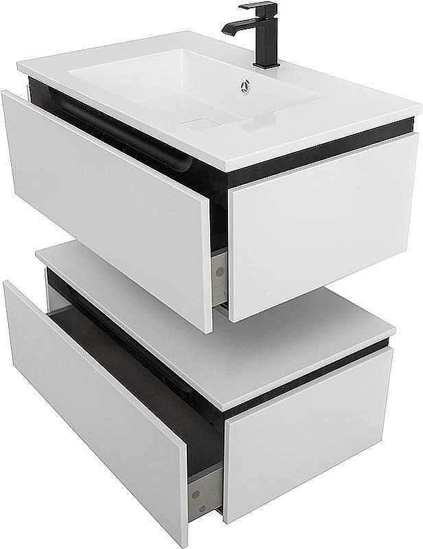 Нижняя тумба Cezares SLIDER-800-1C-PI-BO белый для ванной в интернет-магазине сантехники Sanbest