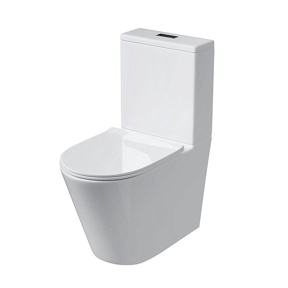 Унитаз-компакт Grossman GR-4458S безободковый, с крышкой микролифт, с бачком, белый купить в интернет-магазине Sanbest