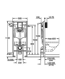 Инсталляция для унитаза Grohe Rapid SL 38528001 купить в интернет-магазине сантехники Sanbest