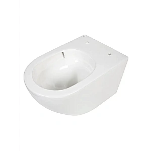 Унитаз подвесной Agger ATI09150L+APB155 безободковый, смыв Торнадо, с инсталляцией, с крышкой микролифт, белый/кнопка оружейная сталь матовая купить в интернет-магазине Sanbest