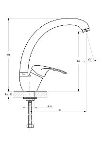Смеситель для кухни Rush Corsica CO4240-22 купить в интернет-магазине сантехники Sanbest