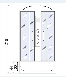 Душевая кабина RIVER DESNA 44 120х90 купить в интернет-магазине Sanbest