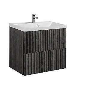 Тумба с раковиной Art&Max AM-Verona-Push-700-2C-SO-KD/AM-LAV-700-MR-FА Kadena Dark для ванной в интернет-магазине Sanbest