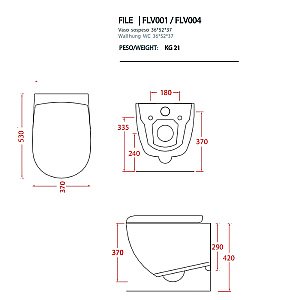 Унитаз подвесной Artceram FILE 2.0 FLV004 42 00 petrolio синий купить в интернет-магазине Sanbest
