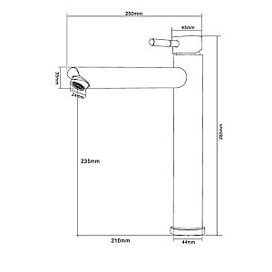 Смеситель для раковины Orange Steel M99-121b черный купить в интернет-магазине сантехники Sanbest