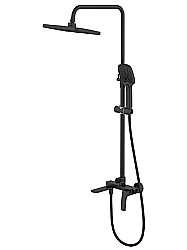 Душевая система Azario Conda AZ-K2411B черная матовая купить в интернет-магазине сантехники Sanbest