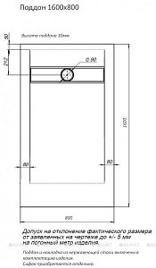 Душевой поддон Aquanet Delight 160x80 купить в интернет-магазине Sanbest