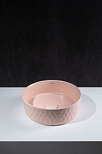 Раковина Allen Brau Fantasy Romb 36 4.11033.SM розовая матовая купить в интернет-магазине Sanbest