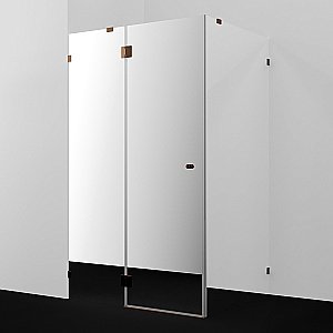 Душевой уголок WasserKRAFT Paar 88H 120х100 профиль розовое золото/стекло зеркальное купить в интернет-магазине Sanbest