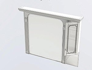 Зеркало Aquanet Фредерика 140 в ванную от интернет-магазине сантехники Sanbest