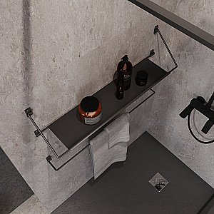 Полка Niagara Nova NG9020B 90 черный матовый купить в интернет-магазине сантехники Sanbest