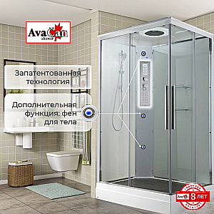 Душевая кабина AvaCan K Серия K2080LED 80х80 с гидромассажем, с подсветкой купить в интернет-магазине Sanbest