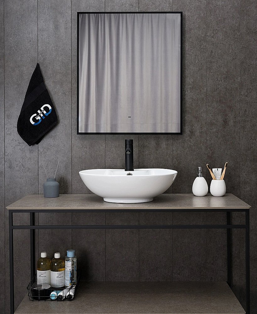 Раковина накладная Gid Lago 51 N9005 51206 белая купить в интернет-магазине Sanbest