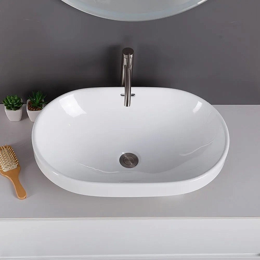 Раковина встраиваемая BelBagno 60,5 BB1004 белая купить в интернет-магазине Sanbest