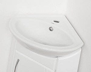 Тумба с раковиной Style Line Эко Стандарт Веер угловая для ванной в интернет-магазине Sanbest