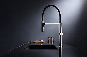 Смеситель для кухни Paulmark Leader Le214101-BS брашированная сталь купить в интернет-магазине сантехники Sanbest