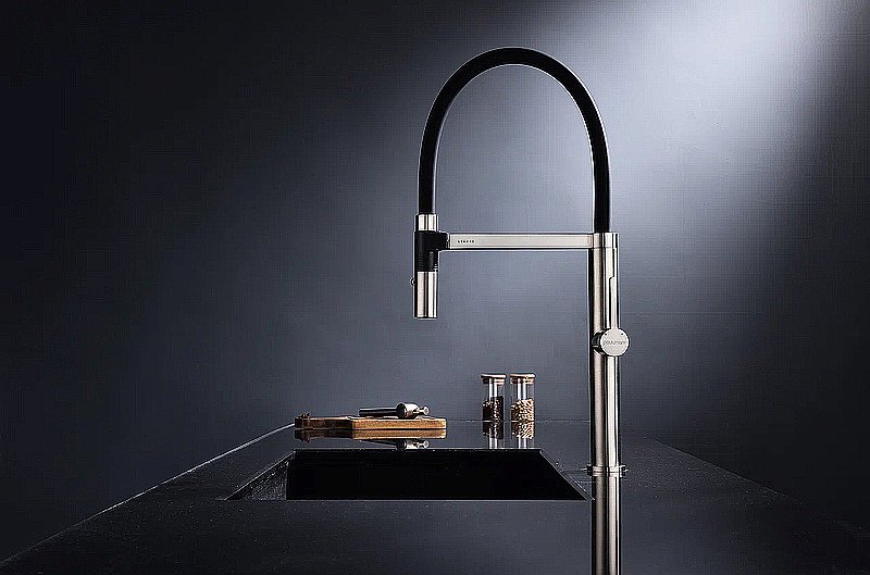 Смеситель для кухни Paulmark Leader Le214101-BS брашированная сталь купить в интернет-магазине сантехники Sanbest