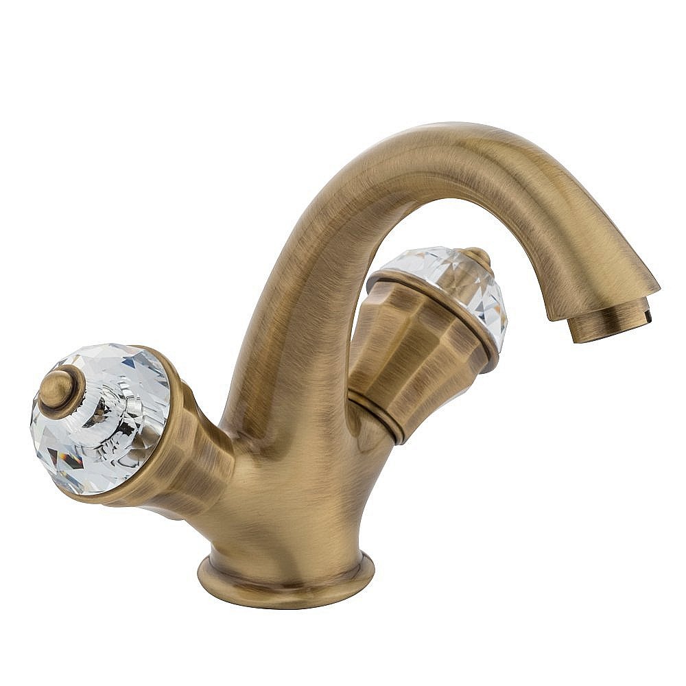 Смеситель для раковины Migliore Prestige Crystal 28011 бронза/swarovski купить в интернет-магазине сантехники Sanbest