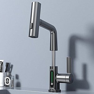 Смеситель для раковины Black&white Sky Day SD3027GM оружейная сталь матовая купить в интернет-магазине сантехники Sanbest