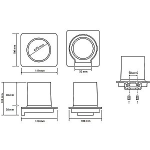 Стакан Bemeta Organic 157111011 хром купить в интернет-магазине сантехники Sanbest