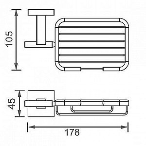 Мыльница Aquanet 6111 купить в интернет-магазине сантехники Sanbest