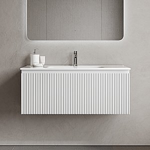 Тумба с раковиной Sancos Snob R 1.0 SNR1.0100W/CN7003 Bianco для ванной в интернет-магазине Sanbest