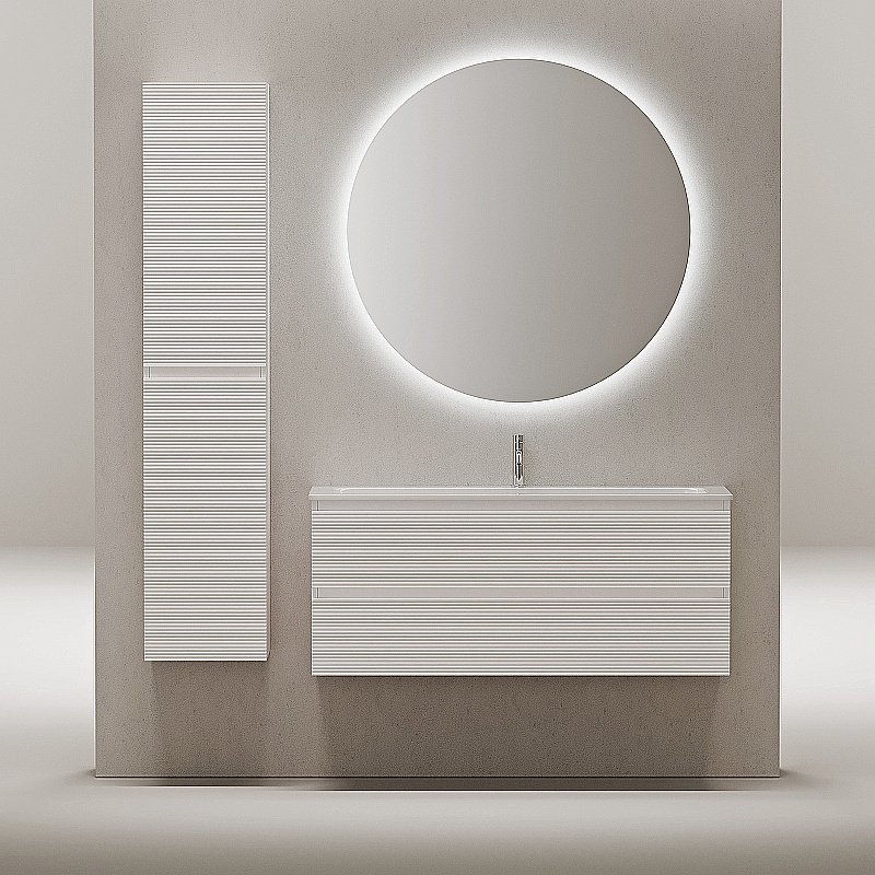 Тумба с раковиной Sancos Folk 120 FL120W Bianco для ванной в интернет-магазине Sanbest