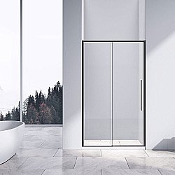 Душевая дверь Vincea SLIM-N VDS-4SN130CLB 130 черный/прозрачная купить в интернет-магазине Sanbest