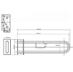 Поручень Bemeta Help 301807333 белый купить в интернет-магазине сантехники Sanbest