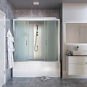 Душевой бокс Taliente TA-15070M 150х70 стекло рифленое купить в интернет-магазине Sanbest