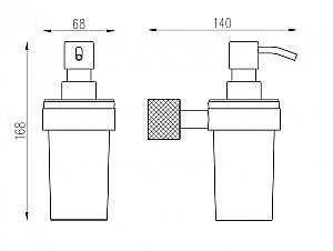 Диспенсер ABBER Pol 316 AA1959BRG розовое золото брашированное купить в интернет-магазине сантехники Sanbest