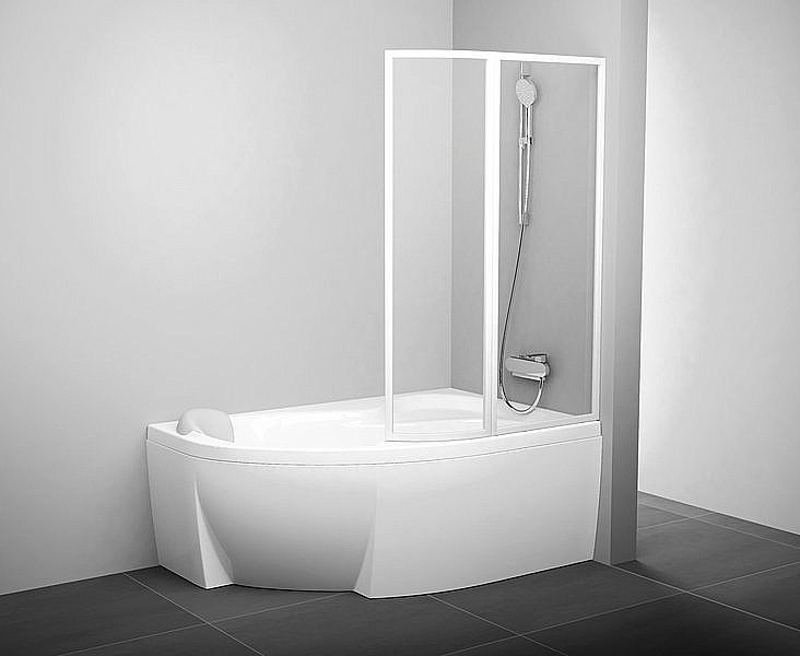 Шторка для ванной Ravak Supernova VSK2 Rosa 150 купить в интернет-магазине Sanbest