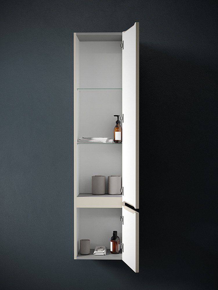 Пенал подвесной Sancos Very PVR35CE Beige Soft для ванной в интернет-магазине сантехники Sanbest