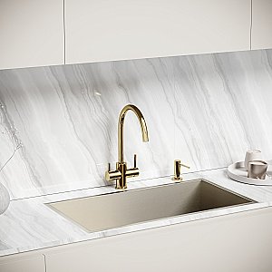 Смеситель для кухни Sancos Taper SC4012ZG полированное золото купить в интернет-магазине сантехники Sanbest